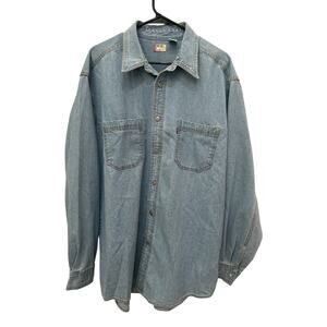 Levi’s Jean Red Line Mens Sz Large, Long Sleeve Western, Casual Button up Shirt